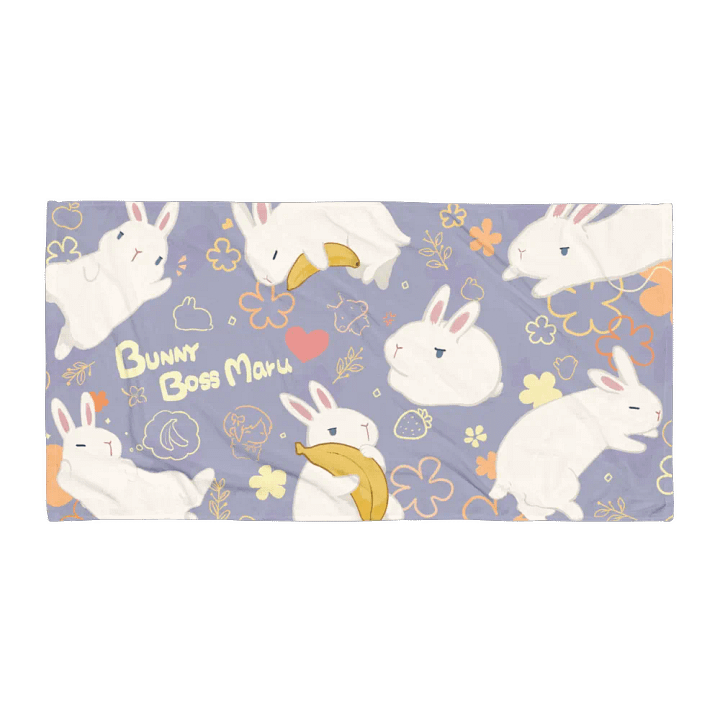 Bunny Boss Maru Bath Towel product image (1)