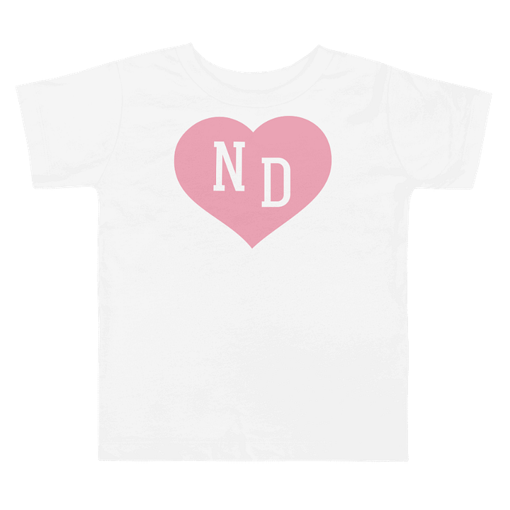 ND Heart Pink Unisex Toddler T-shirt product image (1)