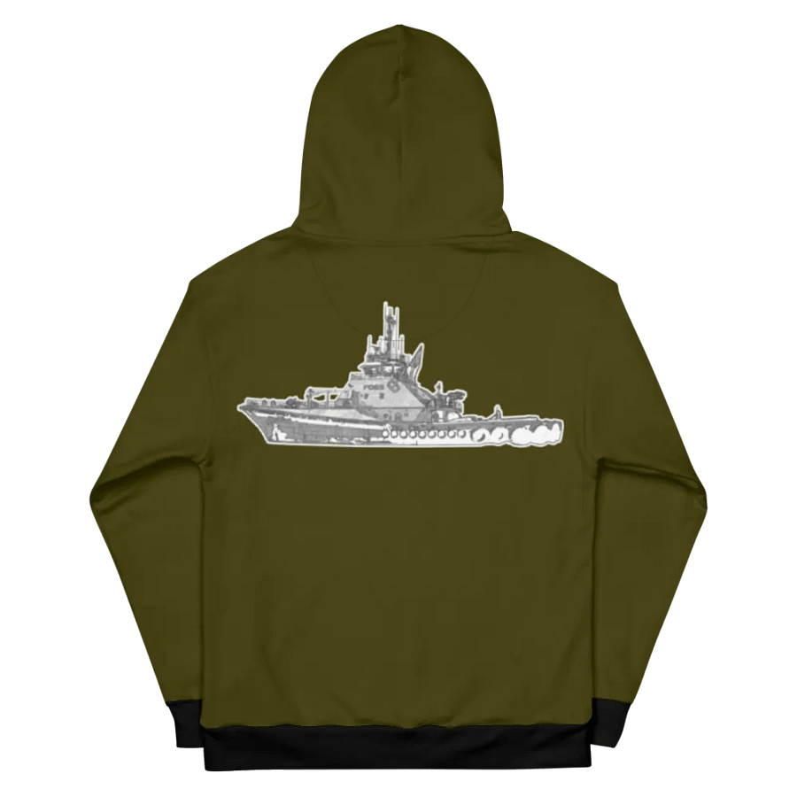Green Foss tug Sketch Hoodie product image (10)