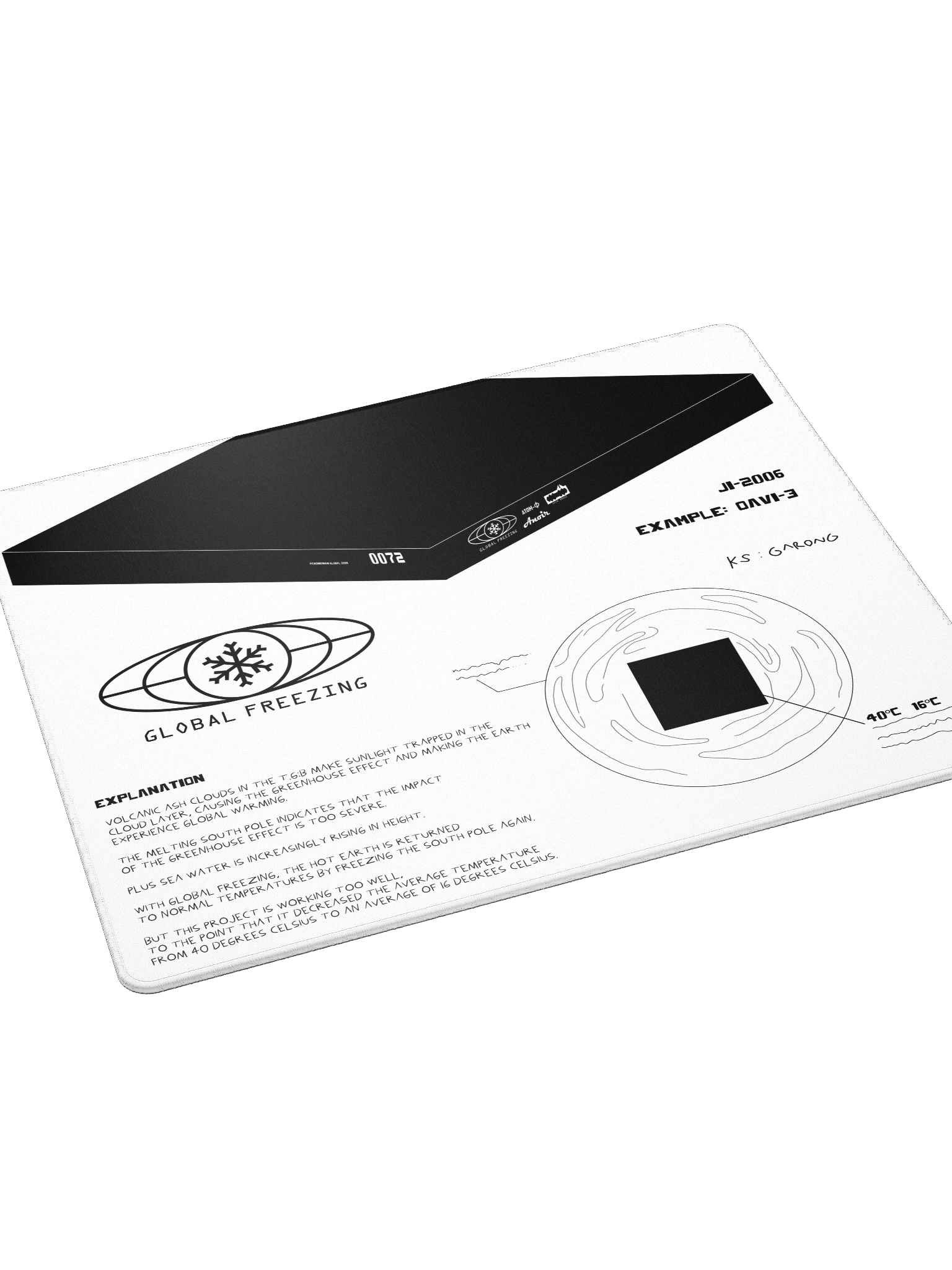 DESKMAT | GLOBAL FREEZING (WHITE EDITION) product image (4)