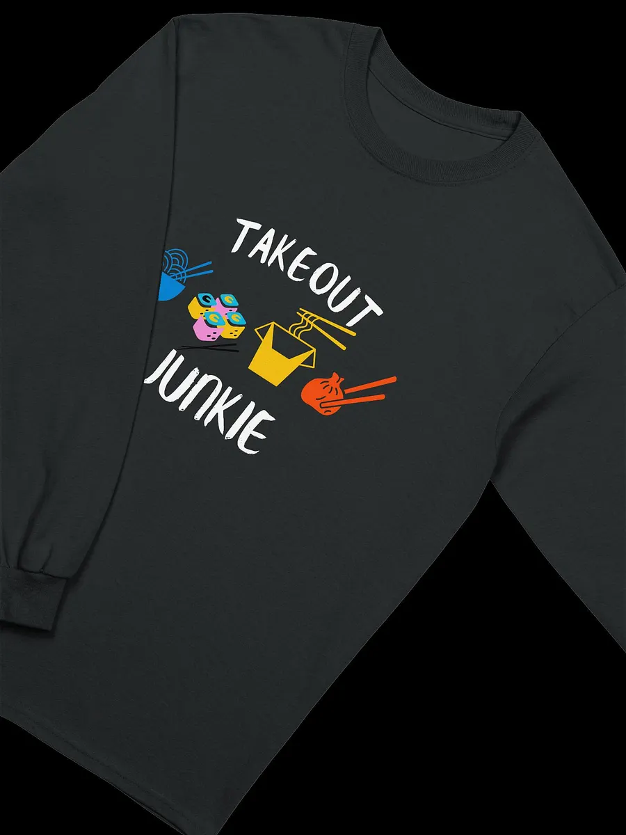 Takeout Junkie - Gildan Ultra Cotton Unisex Long Sleeve T-Shirt - Dark Colors product image (3)