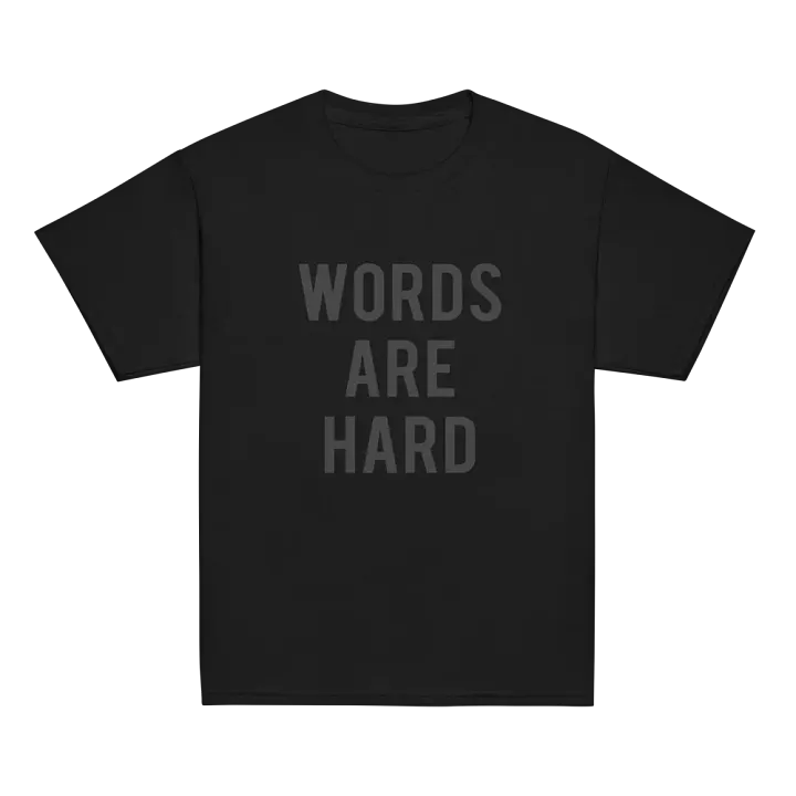 Words Are Hard Kids Tee product image (6)