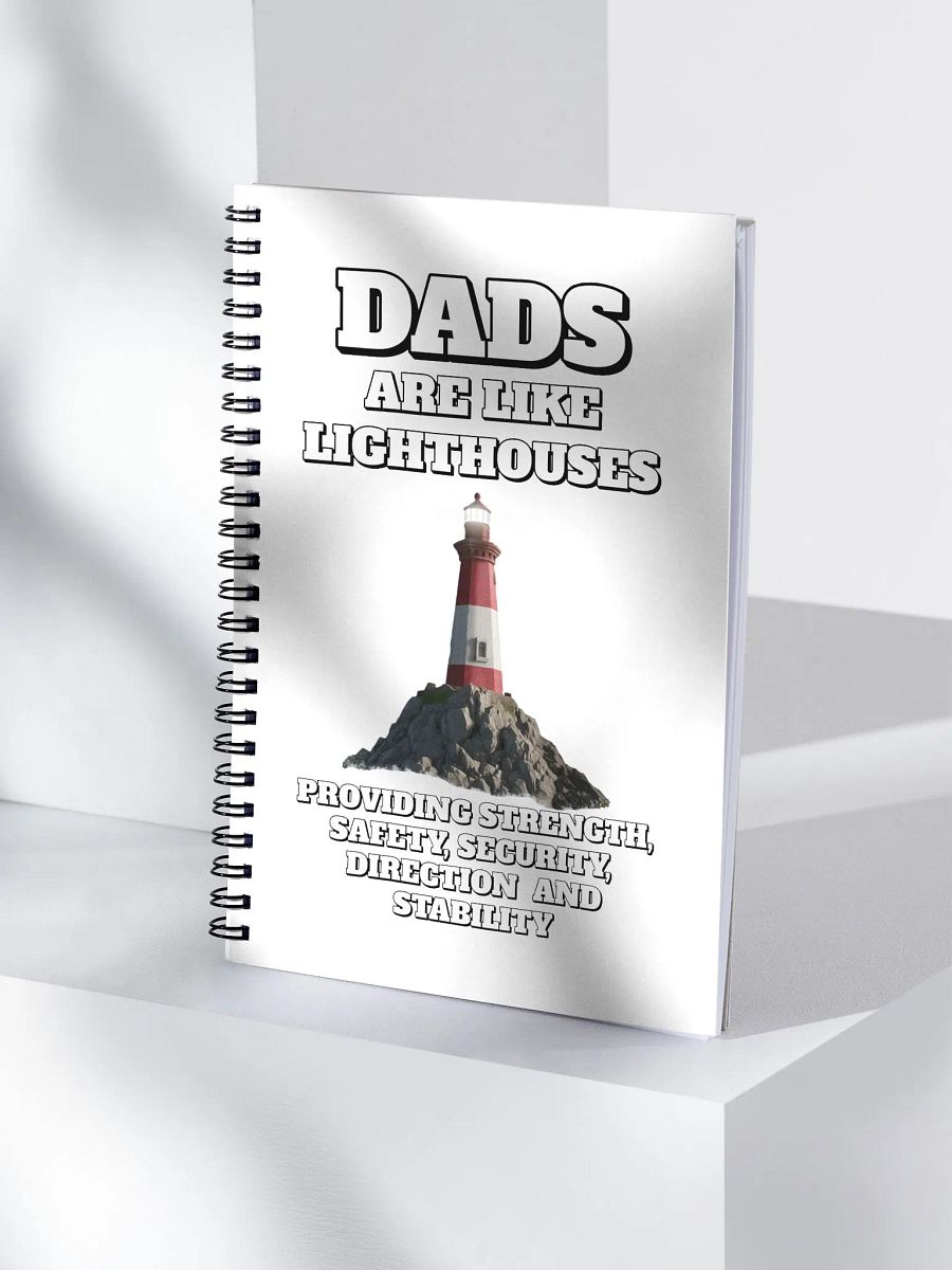 Dads Are Like Lighthouses Inspirational Spiral Notebook product image (4)