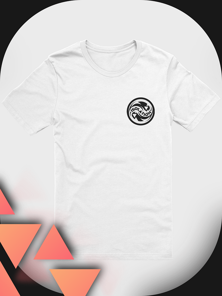 ISOL▲TION — 2024 — LOGO & TEXT (PIN) — SUPERSOFT T-SHIRT — B&W product image (1)