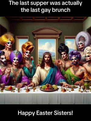 Jesus slayed hosting the gay brunch #werk 