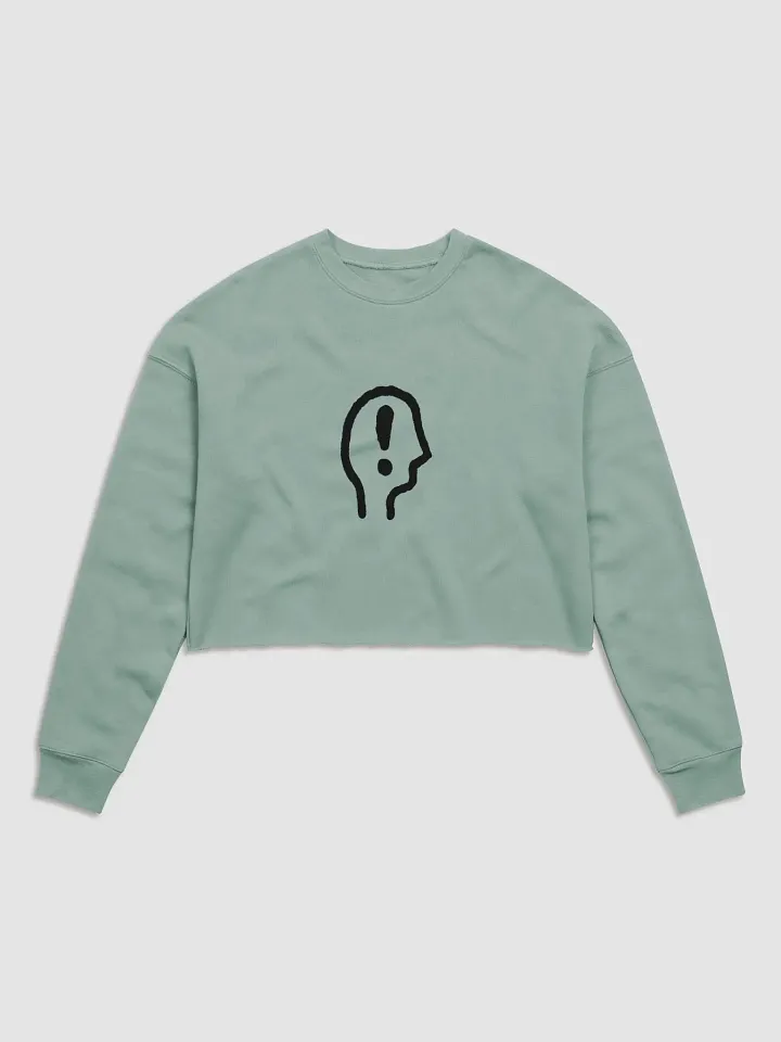 EXCLAIMING MENTALLY Women's Fleece Crop Sweatshirt product image (10)