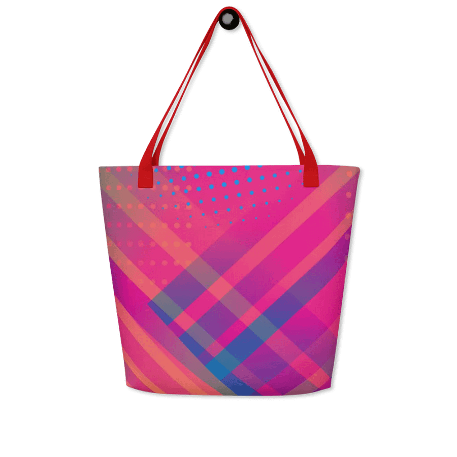 Vibrant Geometry All-Over Tote bag for trendy moms colleagues product image (5)