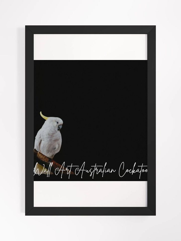 Australian Cockatto Framed High-Quality Matte Poster (in) product image (1)