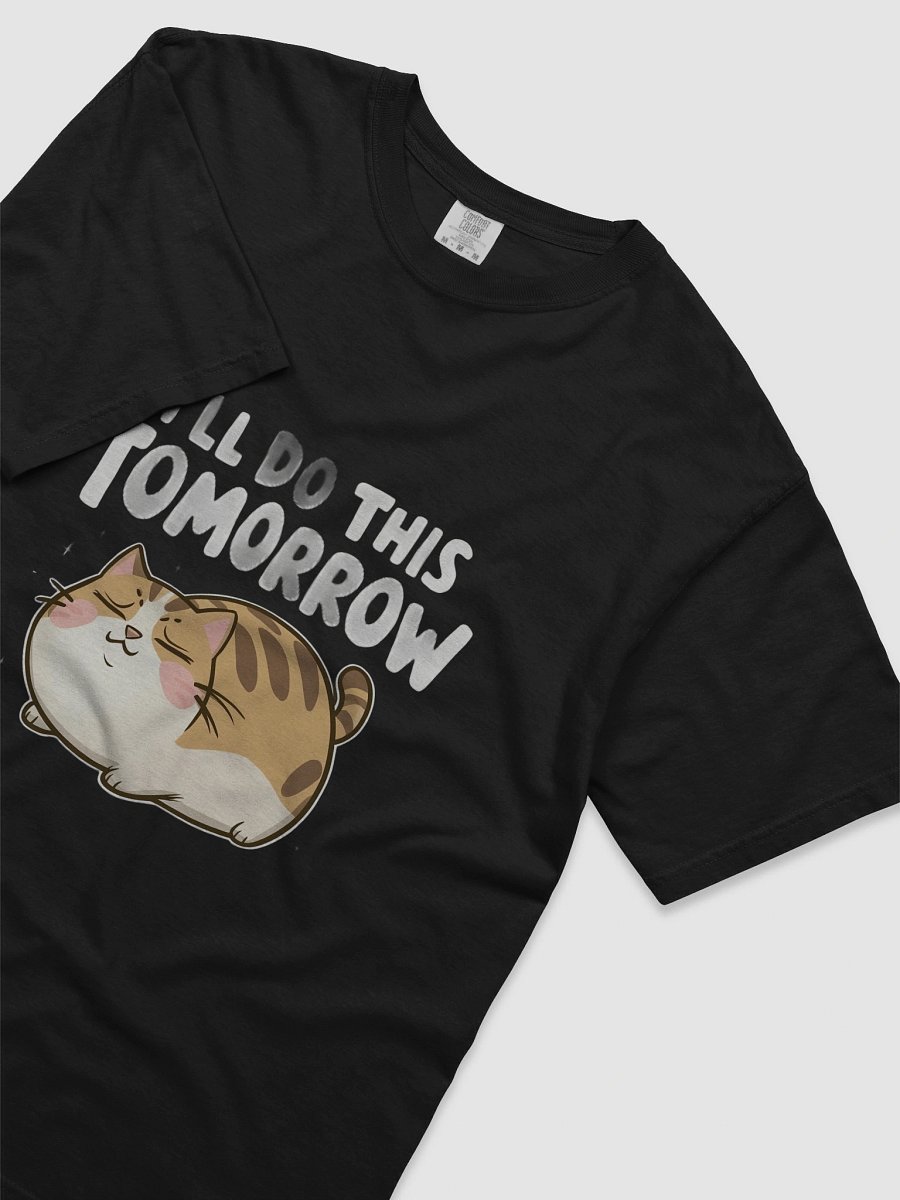 Funny Lazy Cat -'I'll Do This Tomorrow' Minimalist Procrastination Humor product image (5)