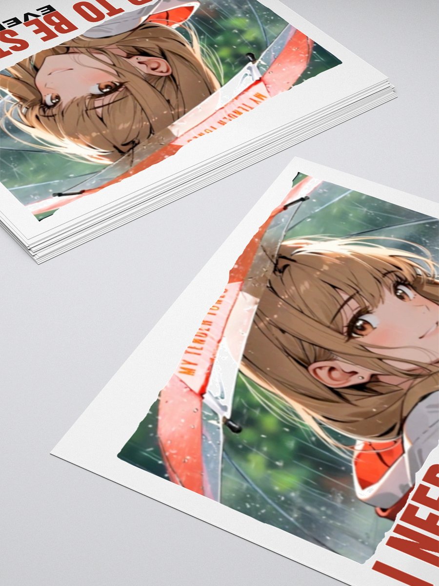 I NEED TO BE STRONG EVEN ALONE – Motivational Original Art Sticker product image (10)