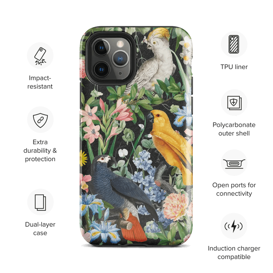 'Parrot Paradise Jungle' iPhone® Tough Case product image (3)