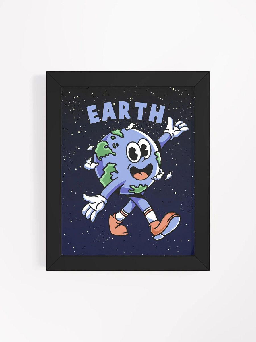 Retro Earth Framed Print product image (4)