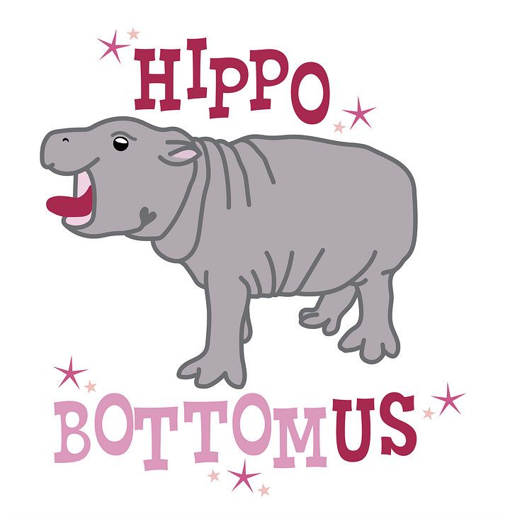 HippoBOTTOMus Sticker | Funny Gay Art product image (1)