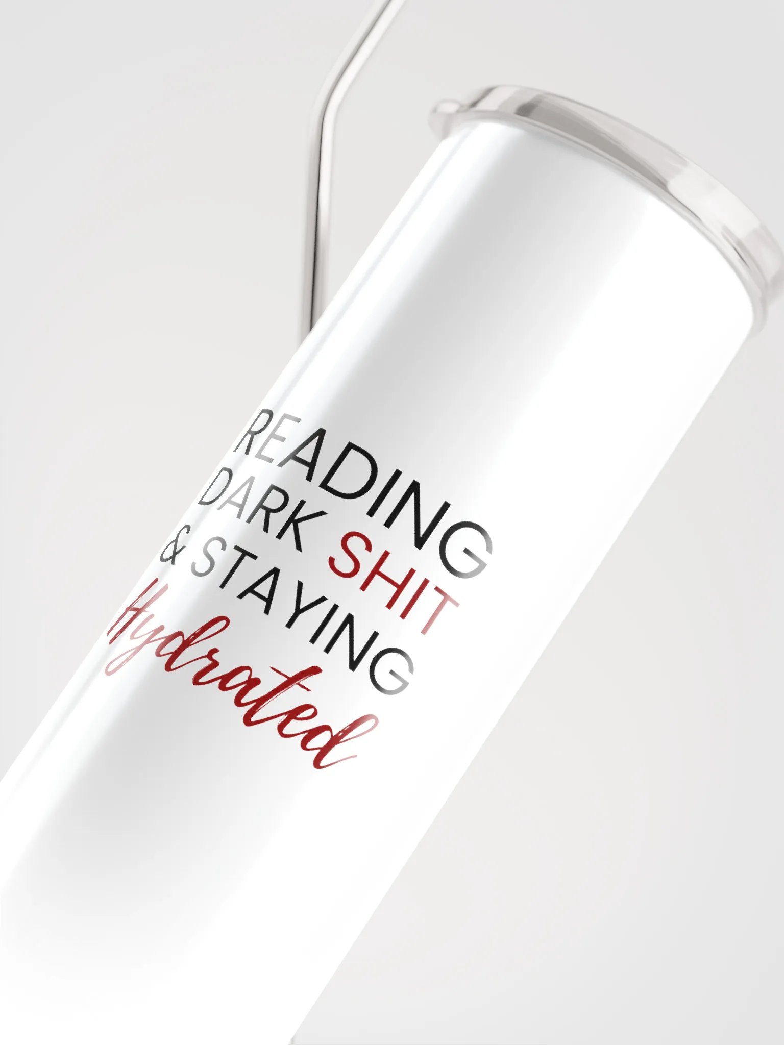 Reading Dark Sh*t Tumbler - White product image (4)