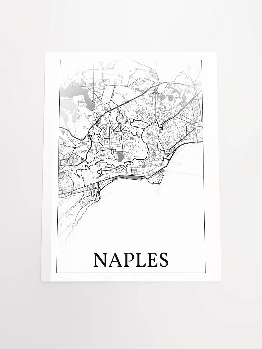 Naples, Italy, city map print product image (18)