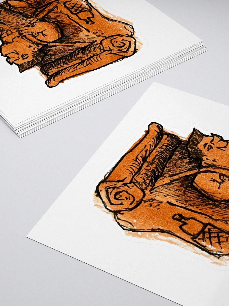 Watercolour Blobs Sticker- Burnt Sienna product image (4)
