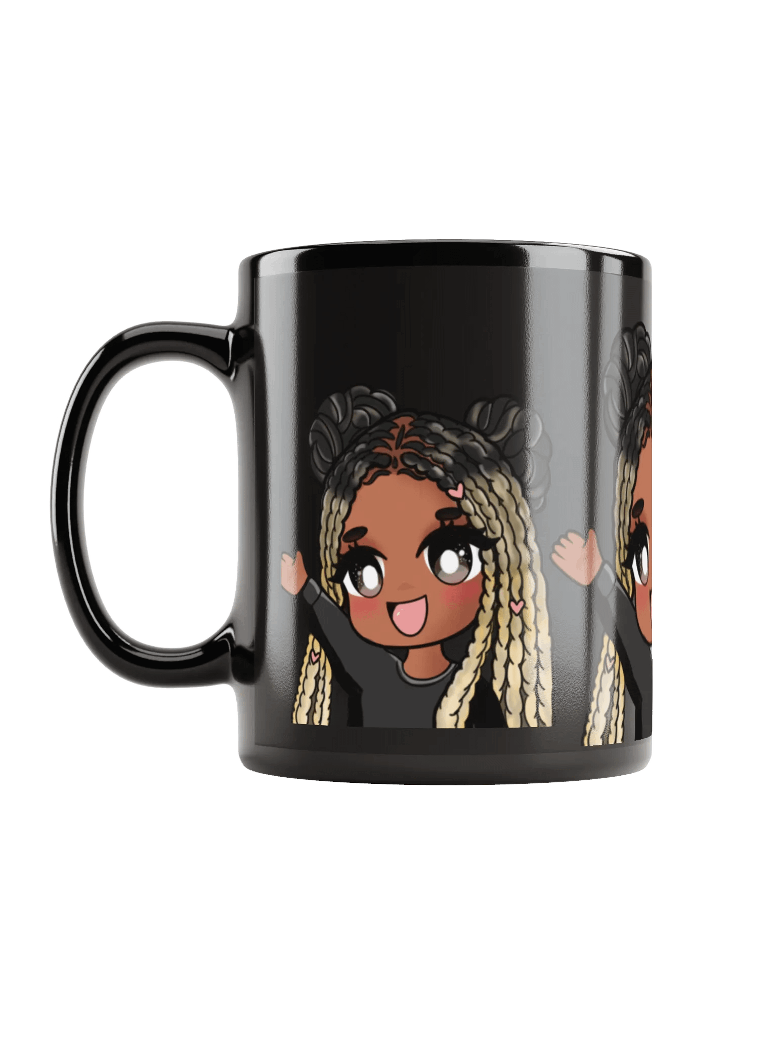 Tweet Heart Black Glossy Mug product image (6)