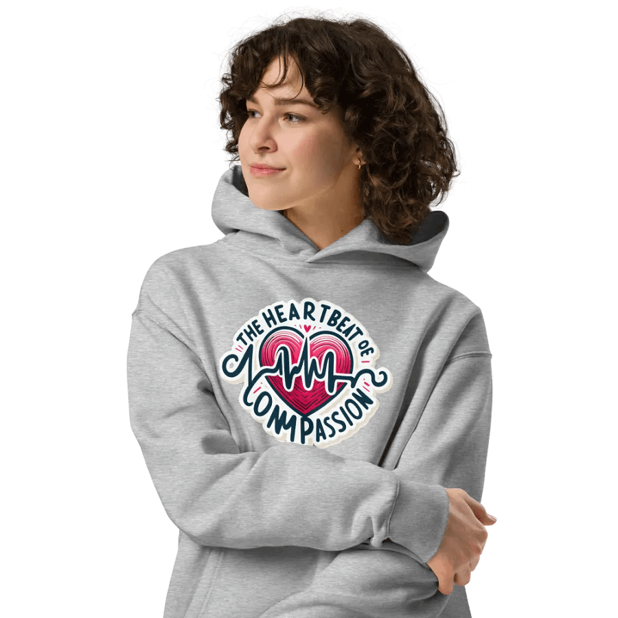 Compassionate Heartbeat Oversized Hoodie product image (34)