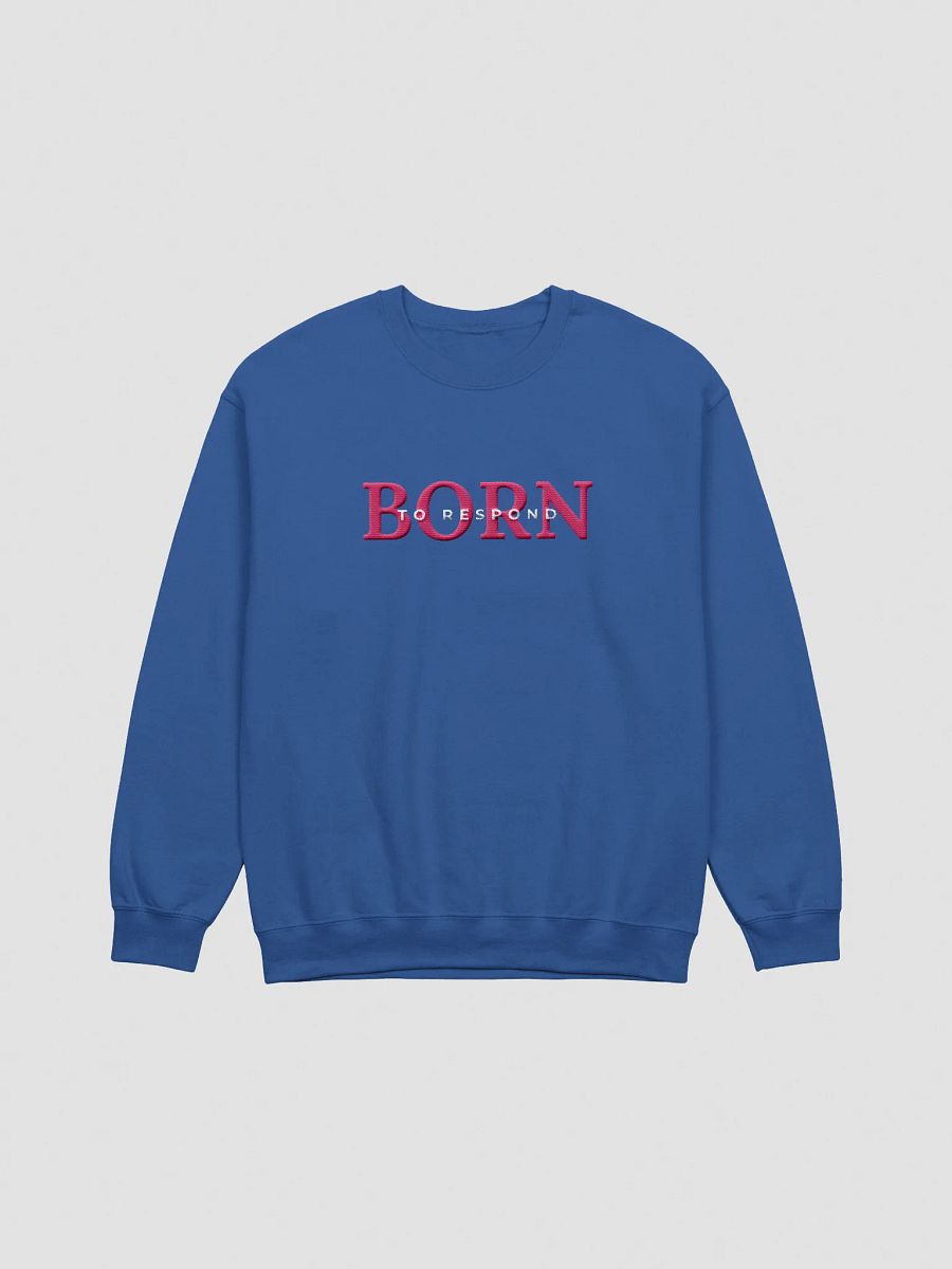 Born to Respond Generator Embroidered Sweatshirt (Pink) product image (11)