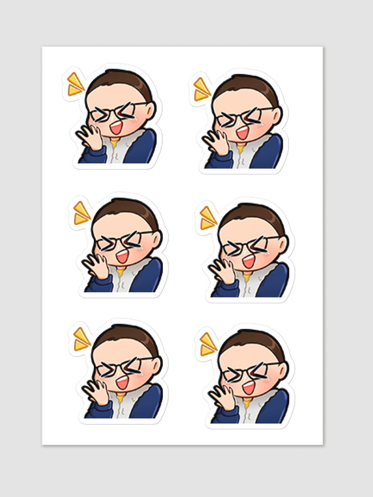 [wildlifesam] Laugh sticker set product image (1)