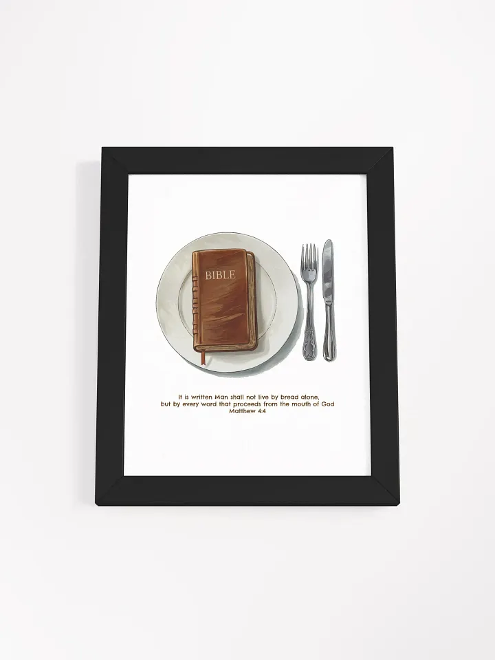 Matthew 4:4 Print with Frame product image (2)