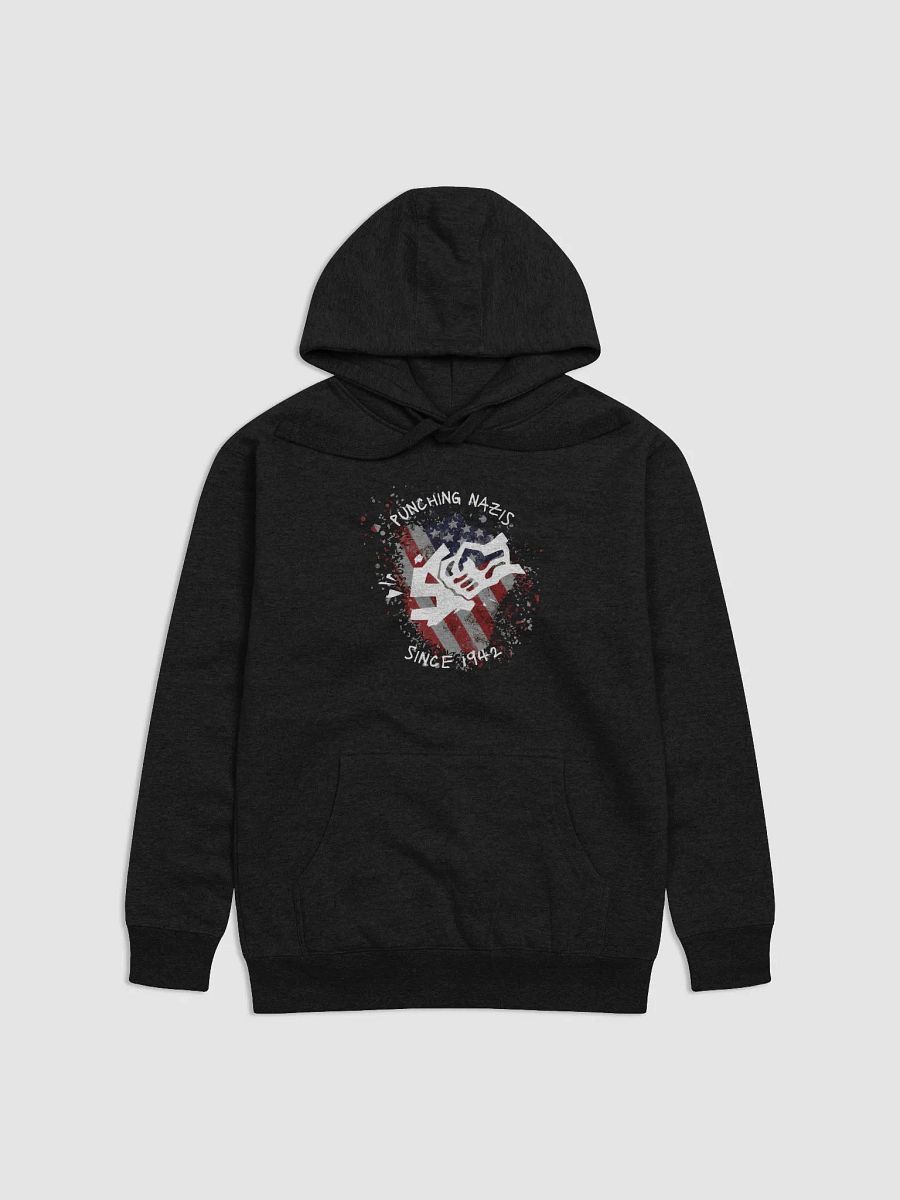 Punching Nazis Since 1942 Hoodie - Black product image (1)