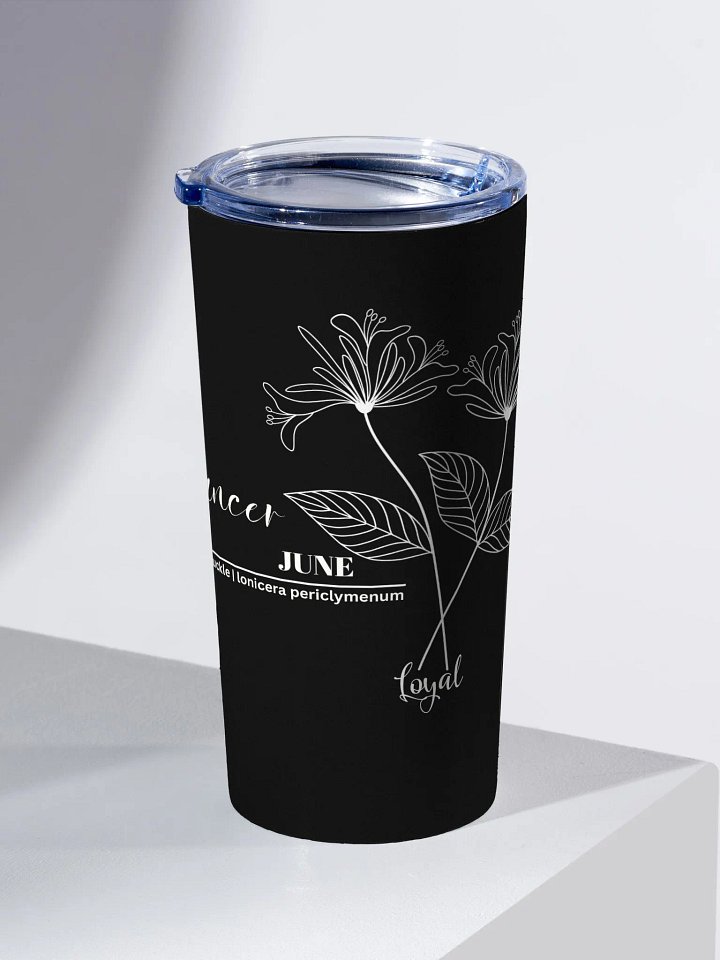 June Birth Month Tumbler, Cancer Zodiac, Honeysuckle Flower product image (2)