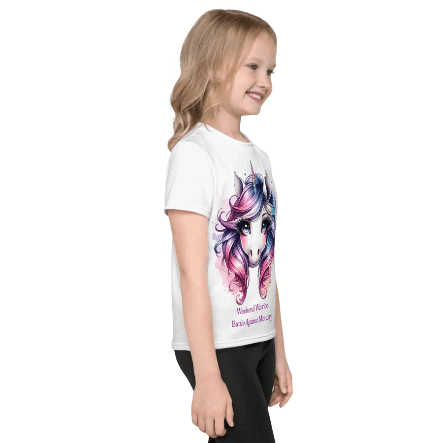 Whimsical Unicorn Dreams All-Over Print Kid's Tee product image (4)