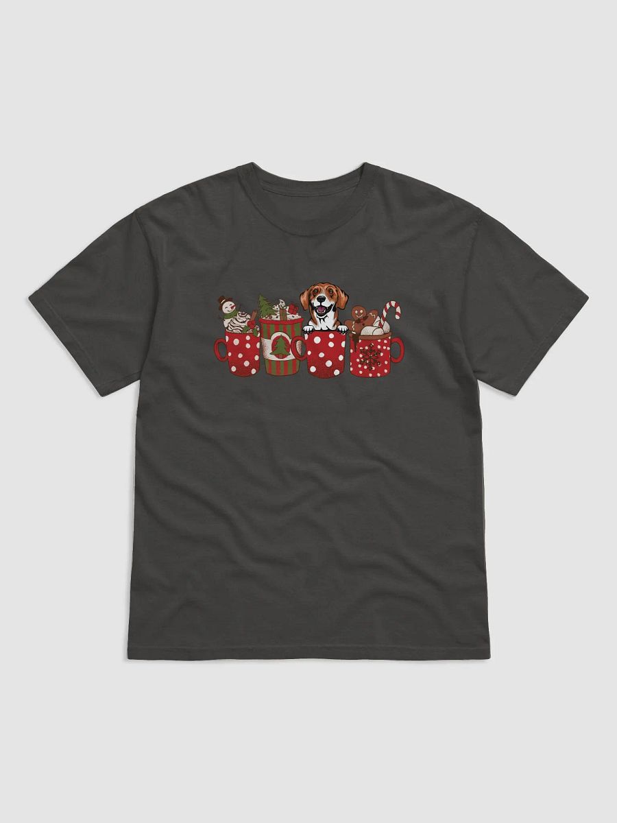 Cute Beagle in a Christmas Cup T-Shirt | Funny Christmas Pup in a Cup product image (24)