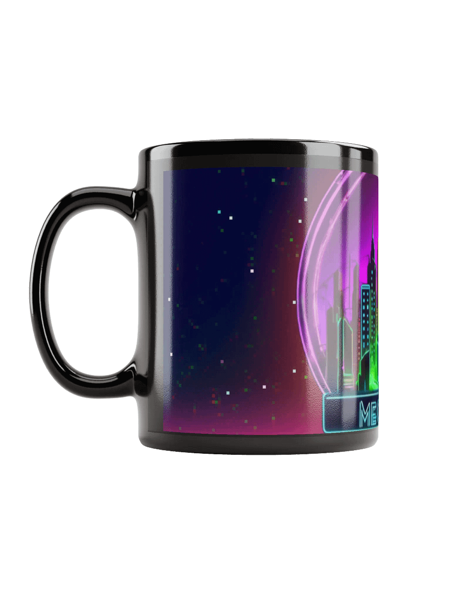 Neon Megacitygamer glitch Skyline Mug product image (11)