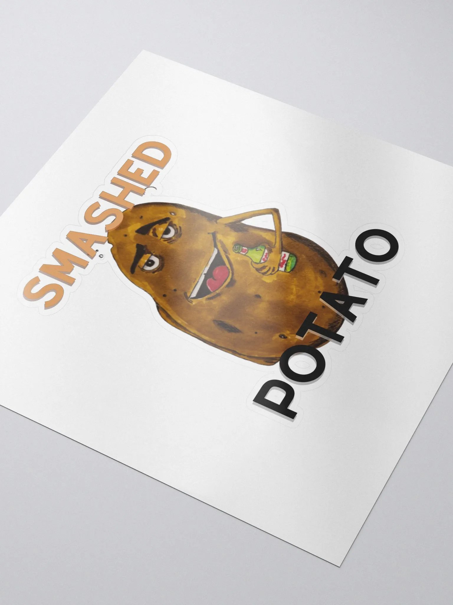 Smashed Potato Sticker, Large product image (3)
