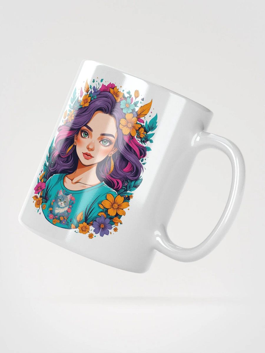 Bloomcore Flower Girl Coffee or Soup Mug - 11 oz - 15 oz - 20 oz - v2 product image (5)