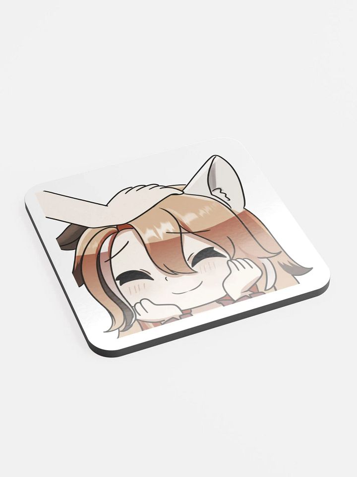 Headpat emote coaster product image (2)