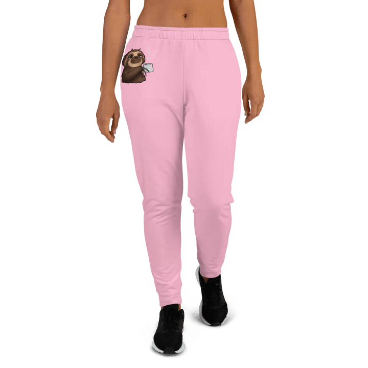 Sloth Serenity Women's Cotton Candy Pink Joggers product image (2)