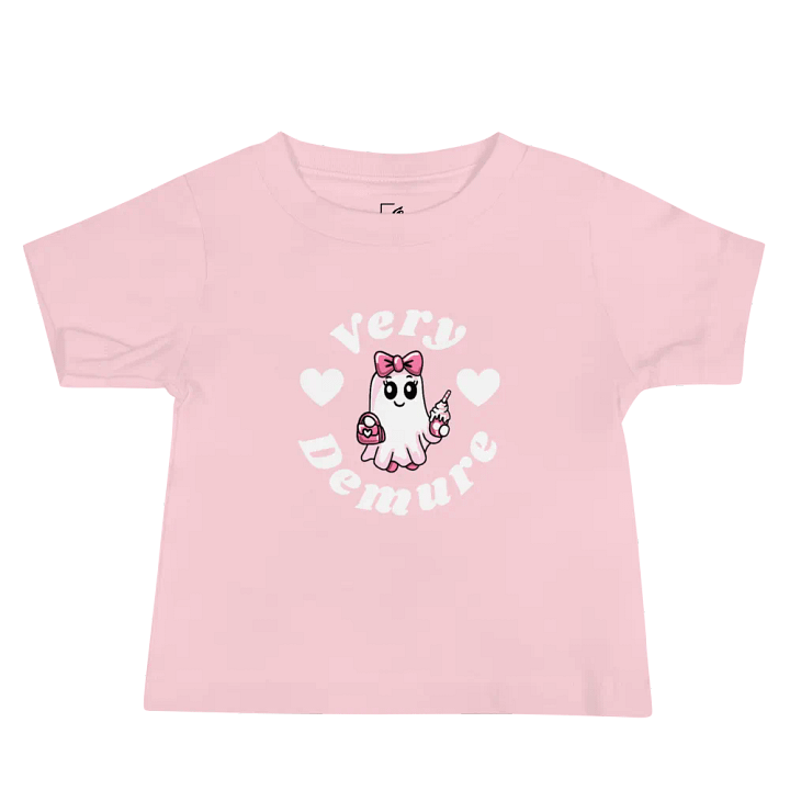 Very Demure Cute Ghost Design Baby Jersey T-Shirt product image (1)