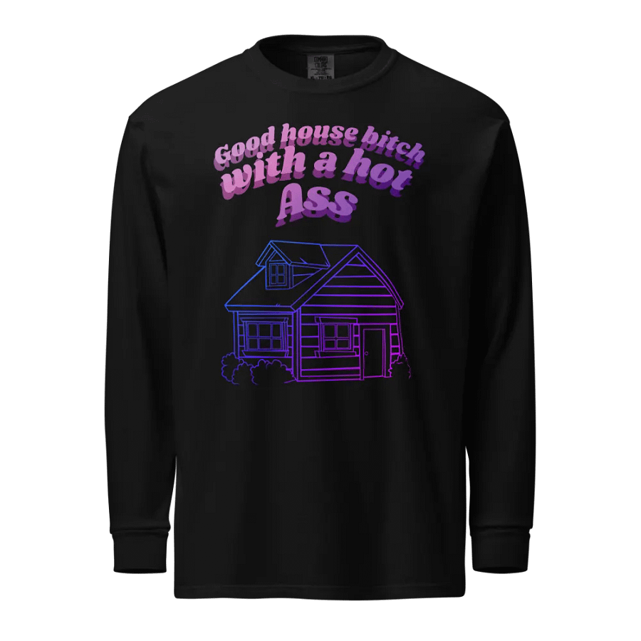 Gradient House Illustration Long Sleeve Shirt product image (1)
