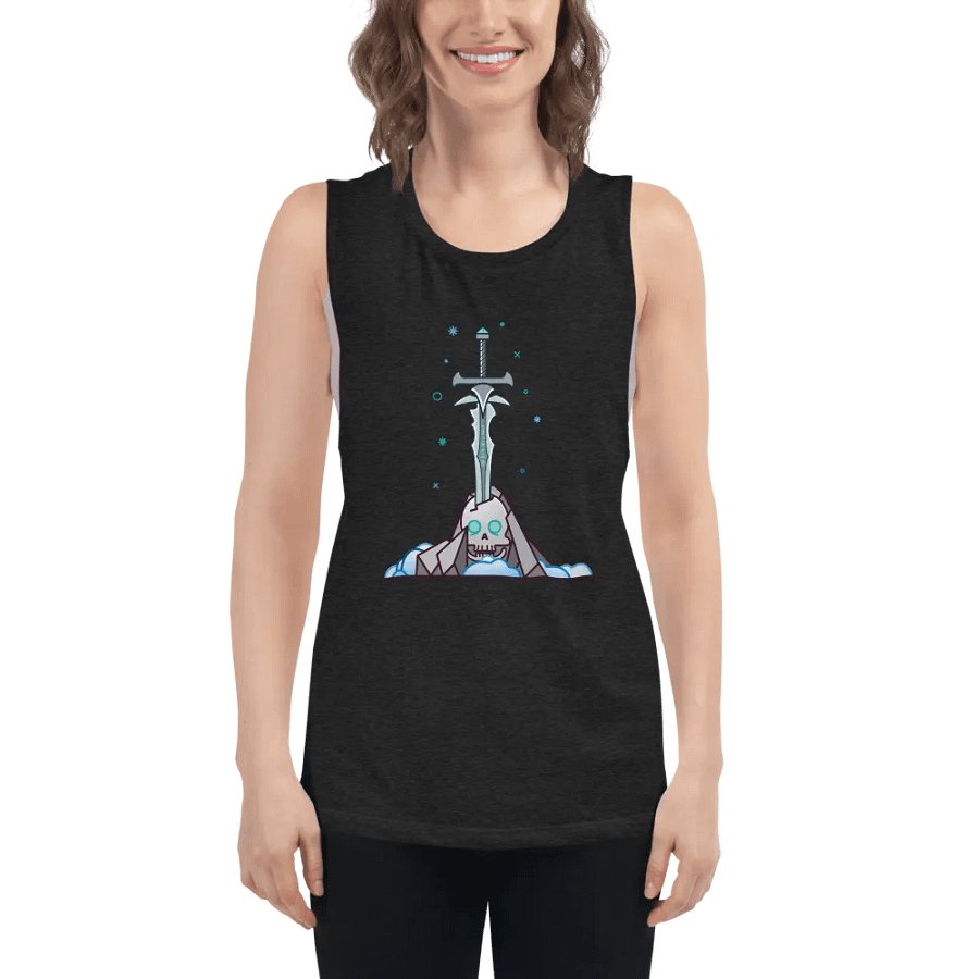 Sword in the Skull - Lich Variation - Women's Style Muscle Tank product image (6)
