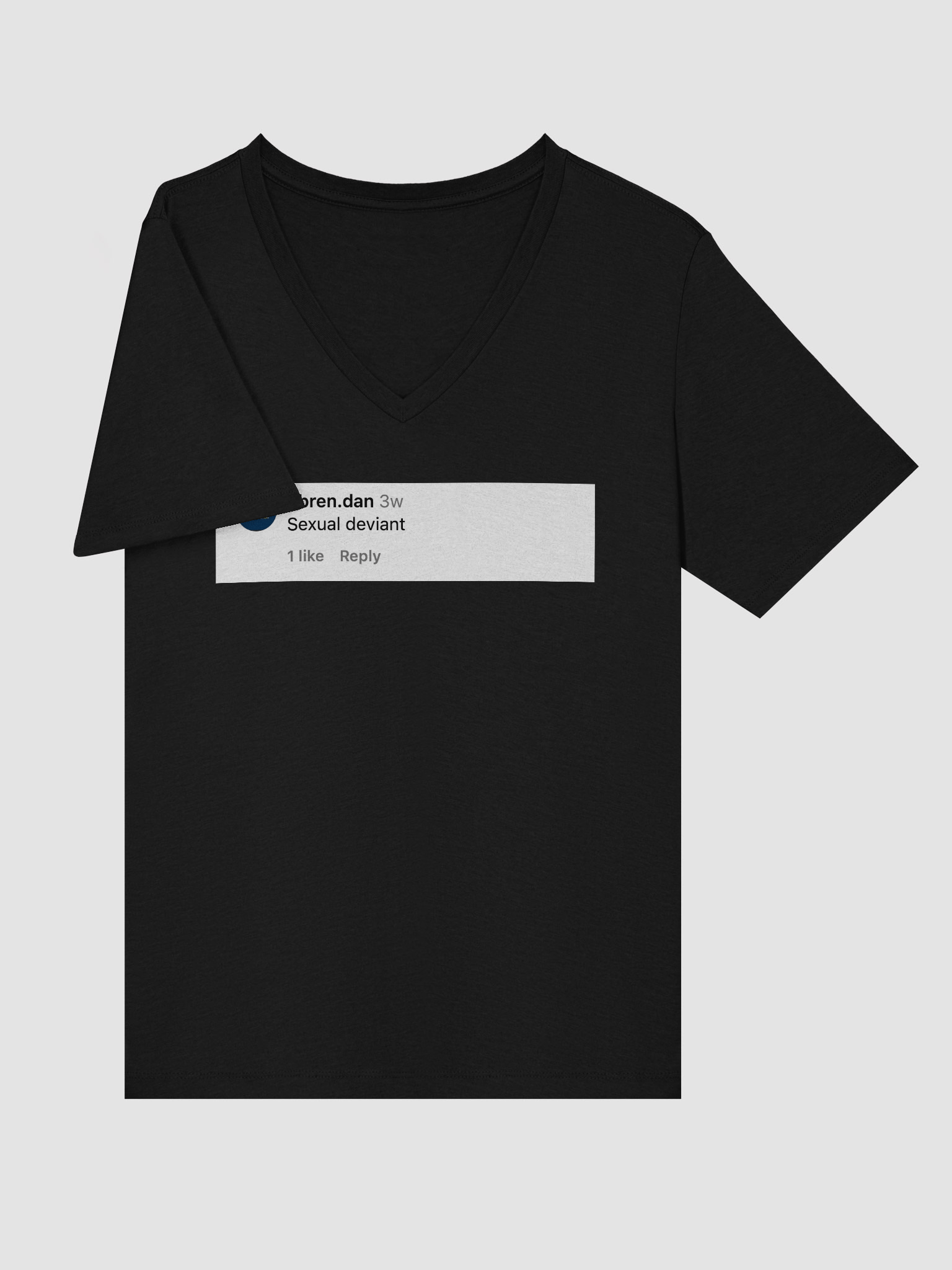 Sexual Deviant Comment Relaxed V-Neck Tee product image (22)