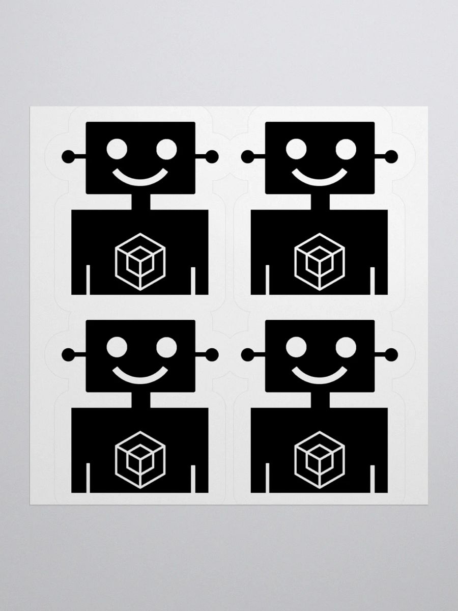 1 Sticker sheet with 4 Robot Men product image (1)