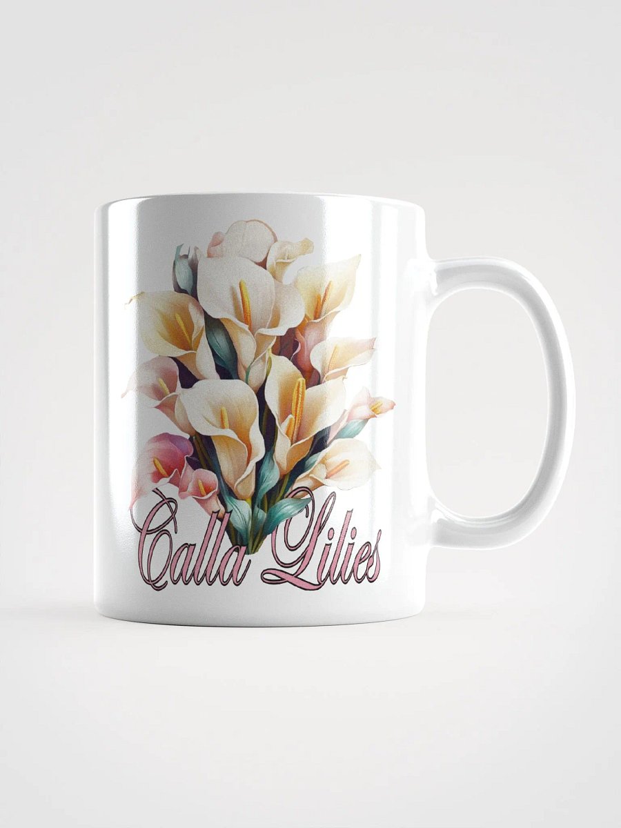 Floral Graphic | White Coffee Mug | Calla Lilies product image (2)