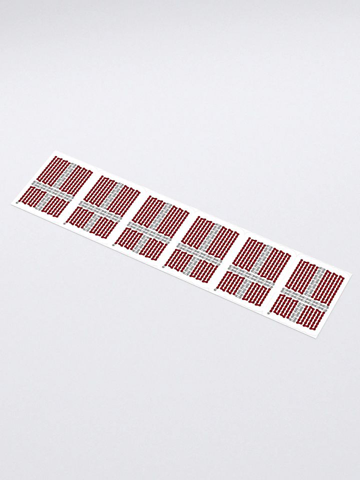 Denmark Bike Chain Flag Sticker 6 Pack product image (1)