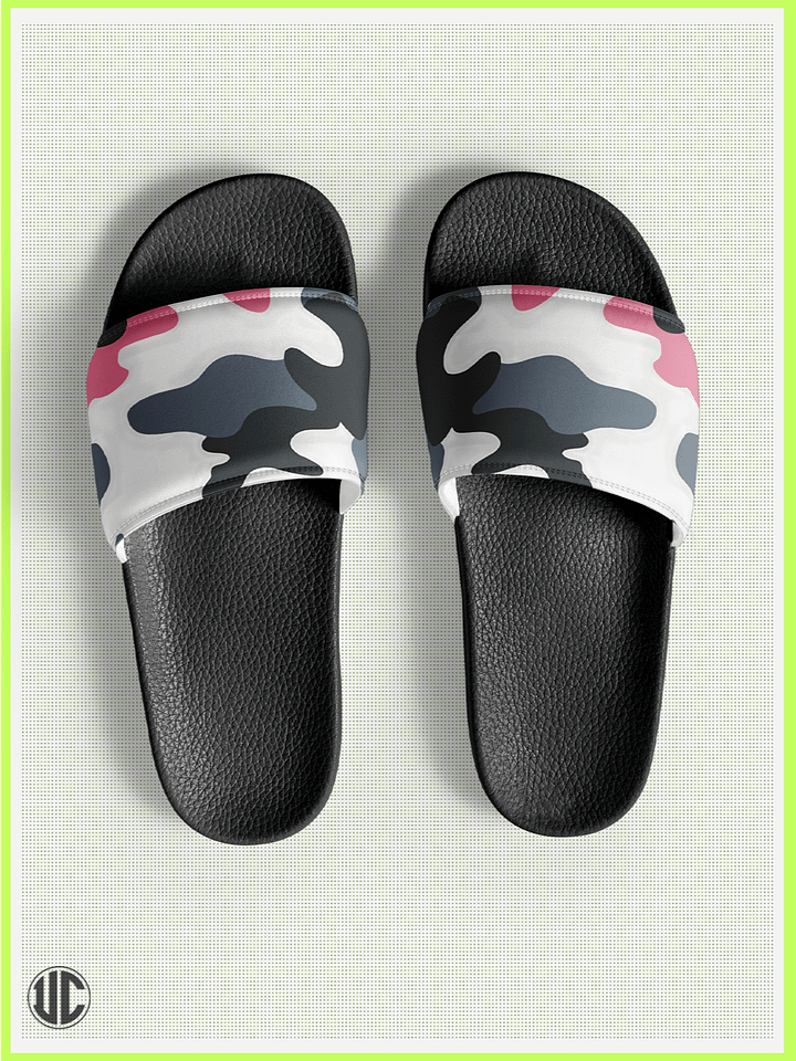 UnkoCon – Bubblegum Pink Urban Camo Women’s Slides product image (1)