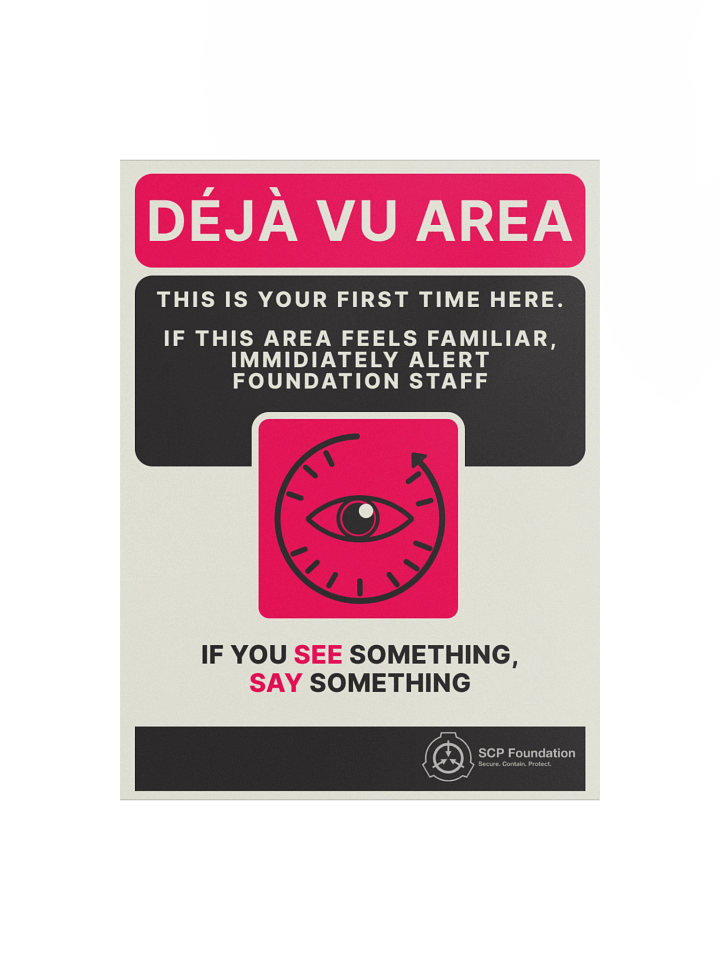 DEJA VU AREA Poster product image (1)