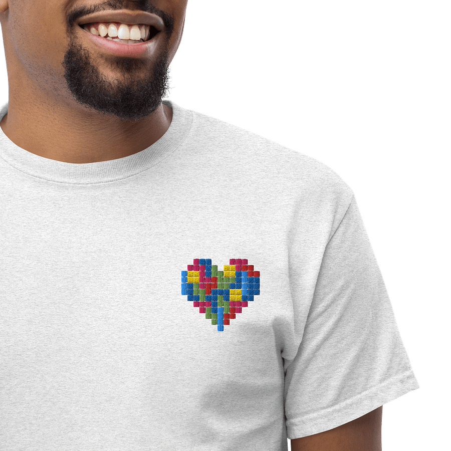 Embroidered Tetris Heart T-Shirt product image (1)
