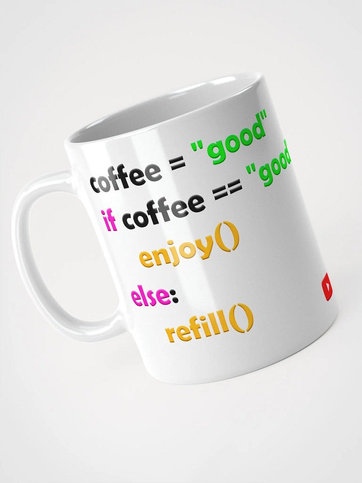 White Glossy Mug - PythonCode product image (1)