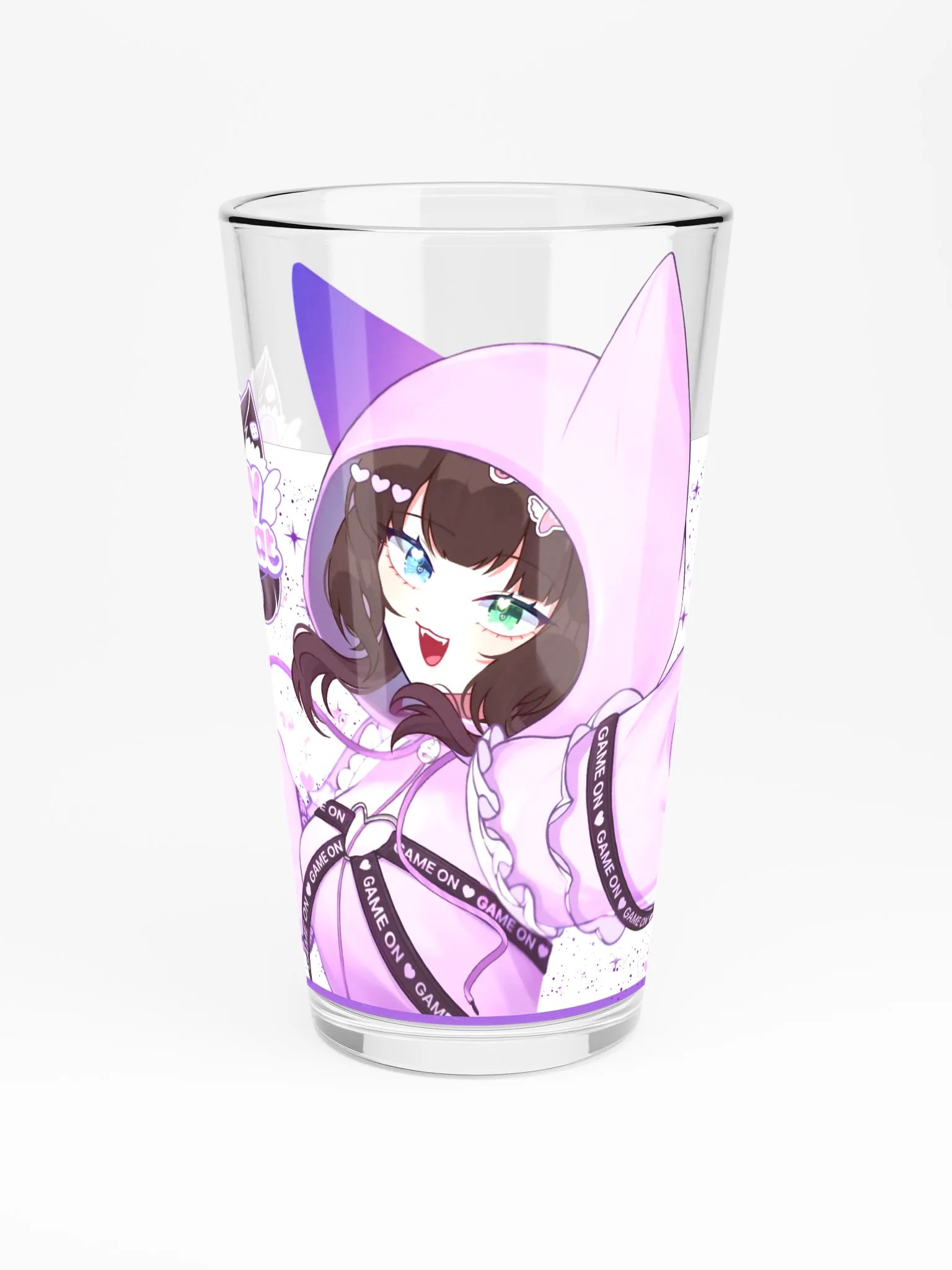 KrazyCandyCat "It's Game Time" Glass Cup product image (4)