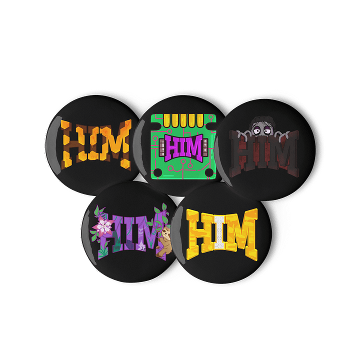 HIM Pin Buttons Set 2 product image (3)