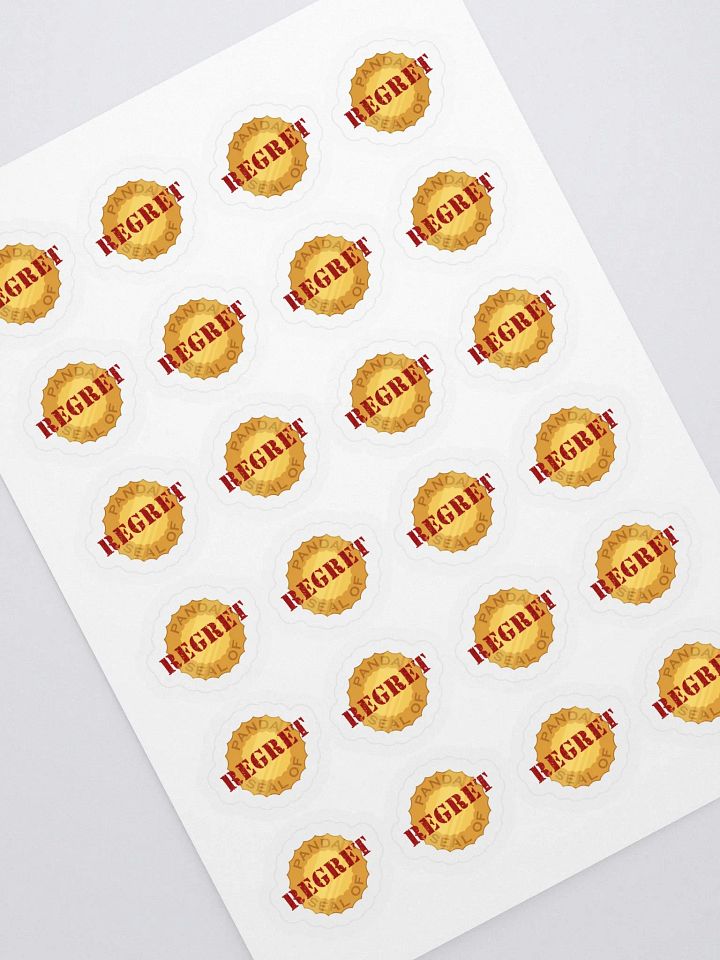 Panda Seal of Regret Sticker Sheet product image (1)