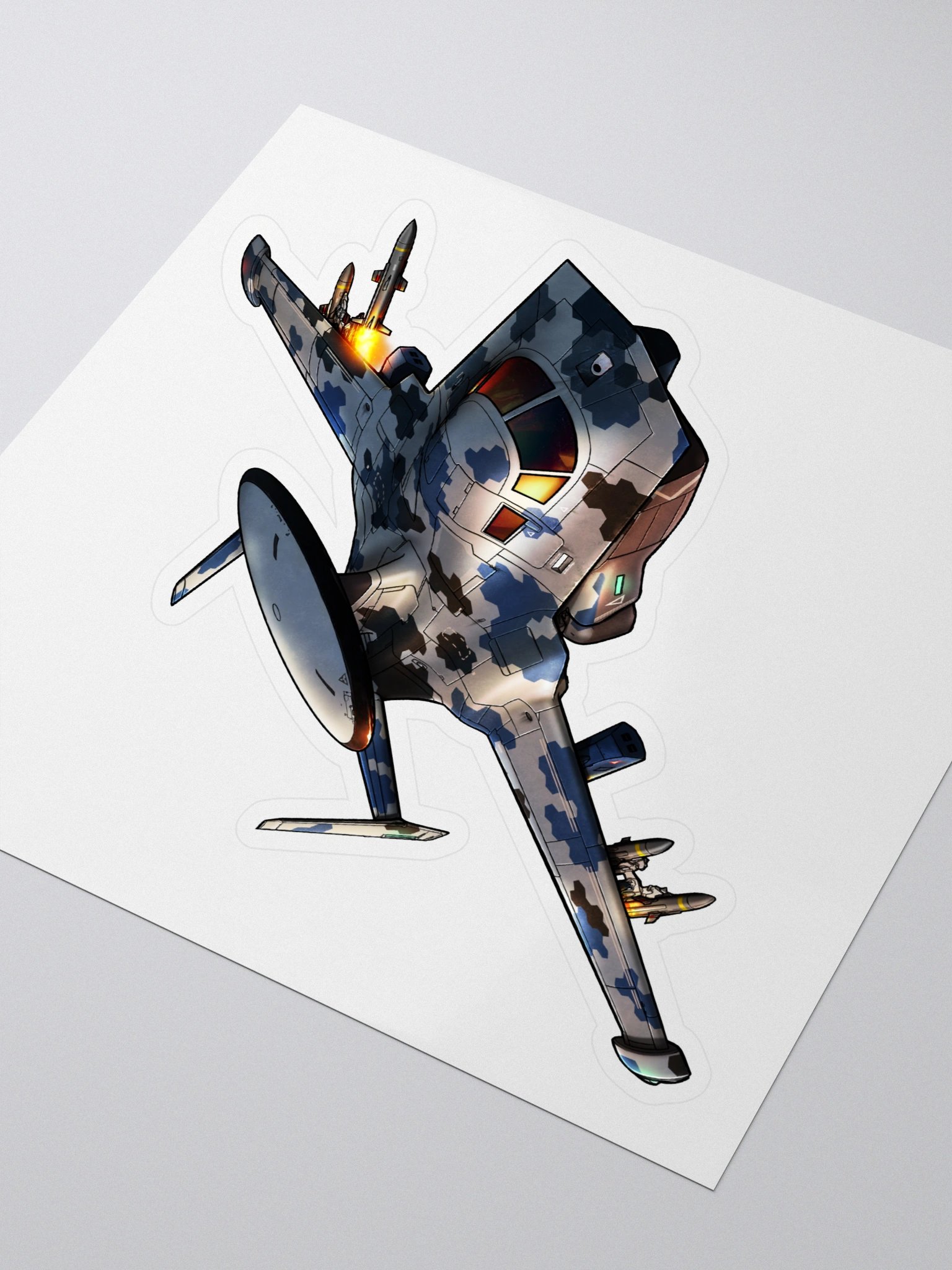Medusa - Navy Hex (5.5 inch Sticker) product image (3)