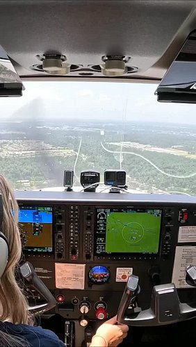 SOLO Landing a Cessna Top Hawk for the FIRST TIME!! #aviation #pilot #travel #femalepilot
